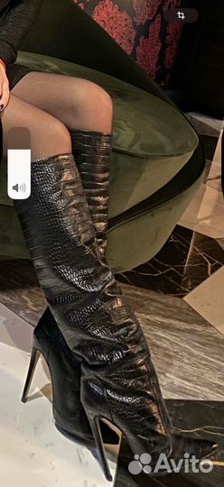 Сапоги трубы 38 натуральная кожа