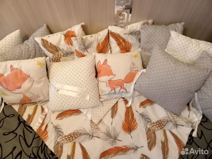 Бортики в детскую кроватку бу