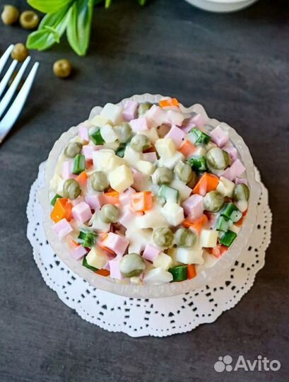 Мыло в виде Салата оливье