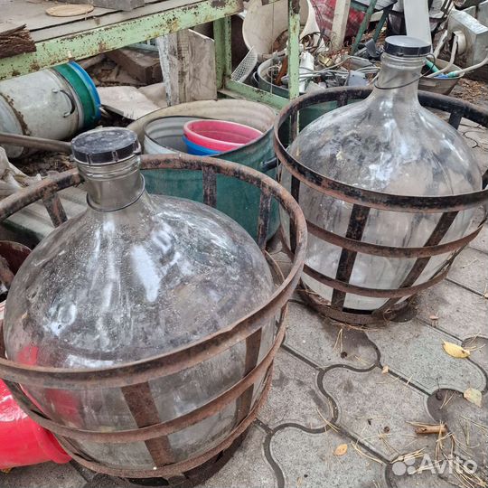 Бутыль стеклянная 50 литров