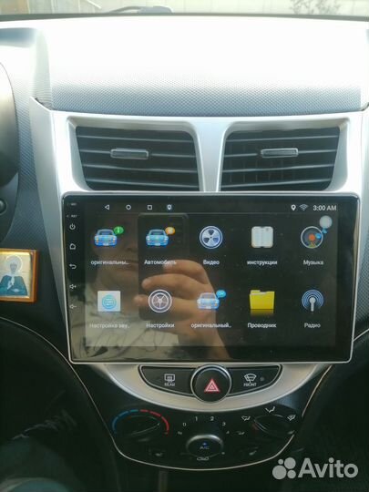 Магнитола 2 din android на hyundai solaris
