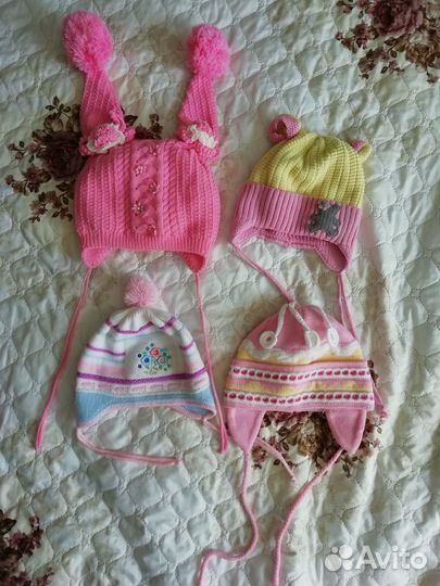 Детские шапочки для девочек