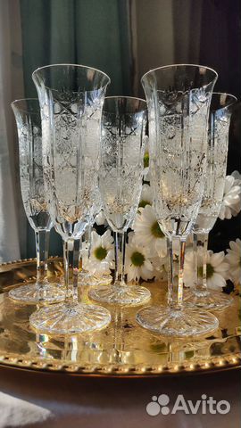 Хрустальные фужеры для шампанского Германия купить в Москве | Товары ...