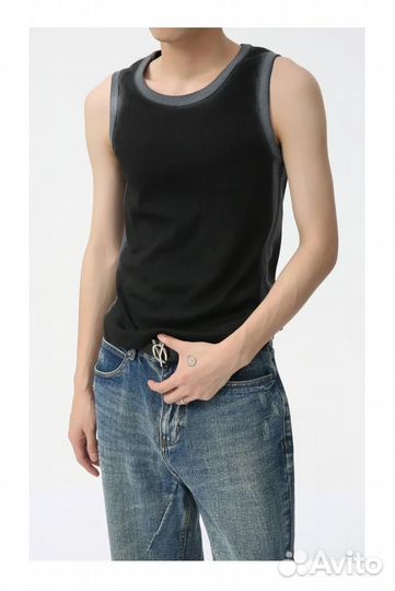 Майка в рубчик y2k archive opium type