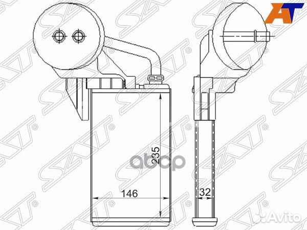 Радиатор отопителя салона nissan interstar 02