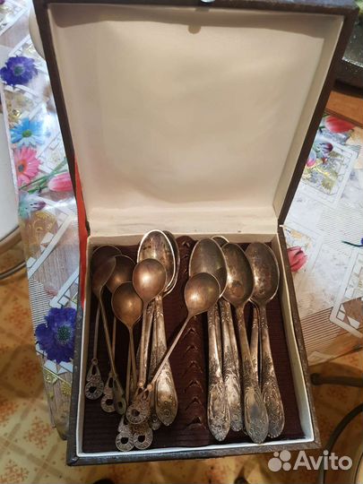 Набор ложек мельхиор СССР 50-60 годов