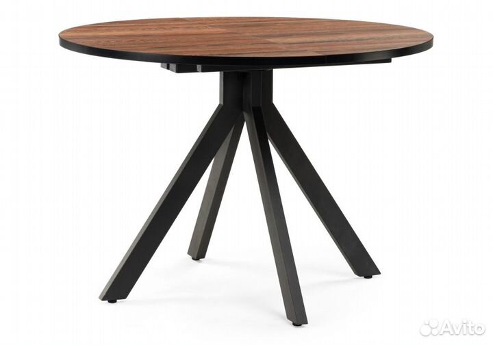 Стол кухонный лофт круглый раскладной
