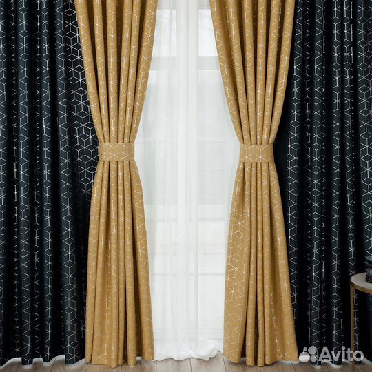 Портьеры рогожка Гала шторы занавески