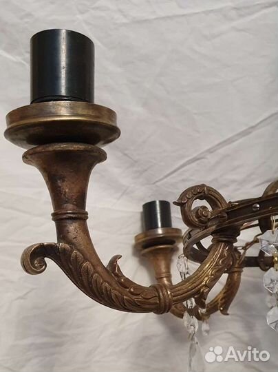 Люстра старинная бронза