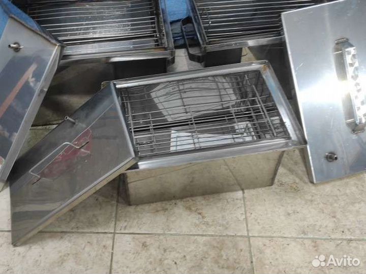 Коптильня горячего копчения из нержавейки