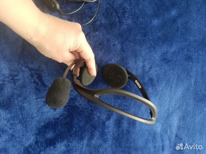 Наушники/гарнитура с микрофоном проводные