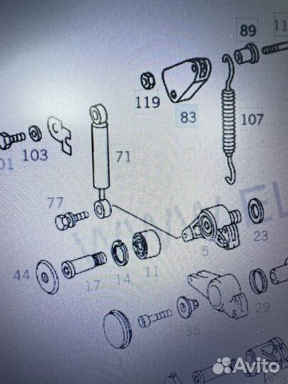 Кронштейн натяжителя ом601