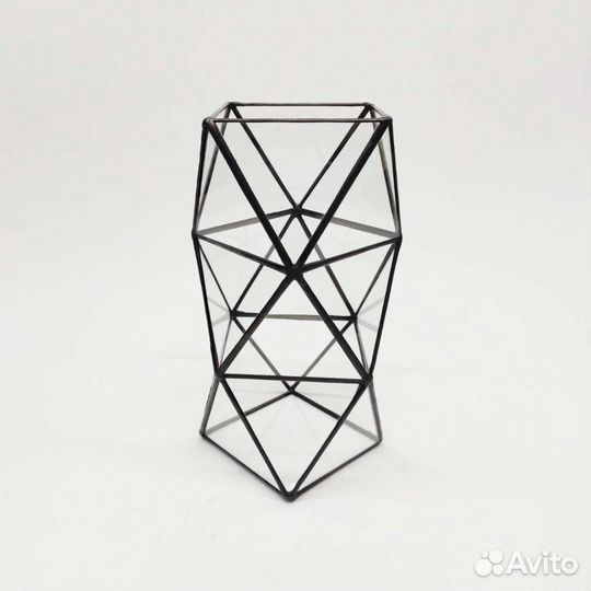 Ваза из стекла. Ваза для сухоцветов