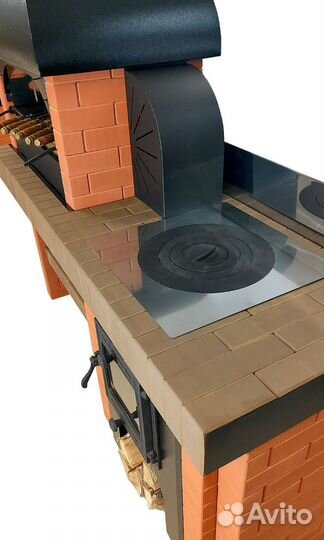 Мангал и казан кдм из кирпича