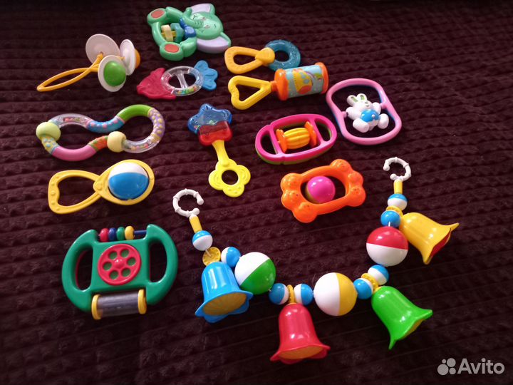 Игрушки погремушки пакетом
