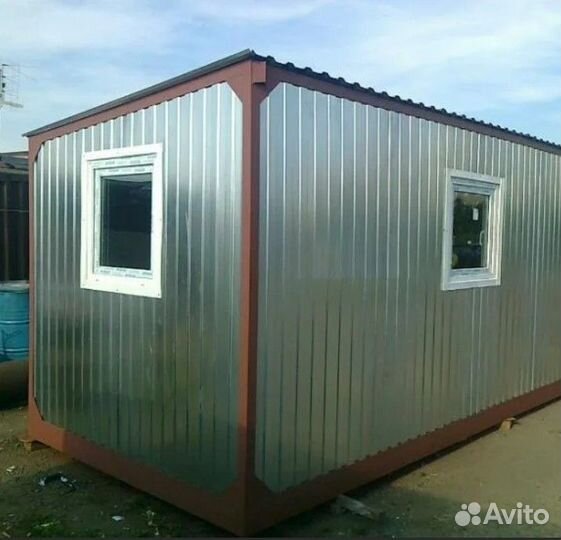 Бытовка из профнастила 6x2,4x2,4 - двп