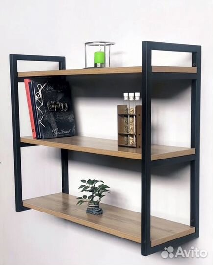 Полка настенная в стиле лофт