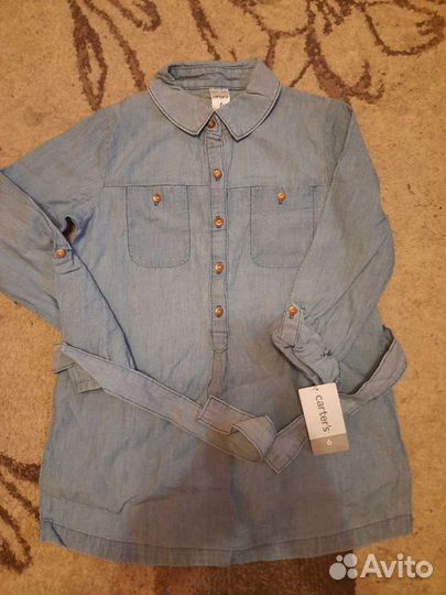 Рубашка carters рост 116-122 см