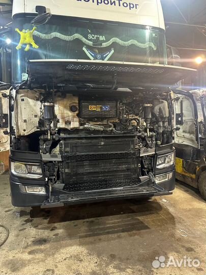 Пневматический привод на подножку Сканиа комплект