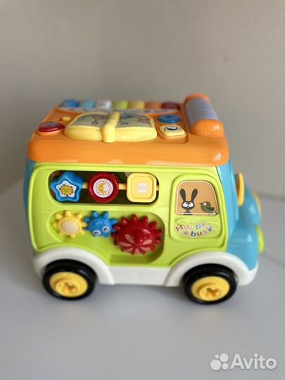 Развивающие игрушки, автобус сортер музыкальный