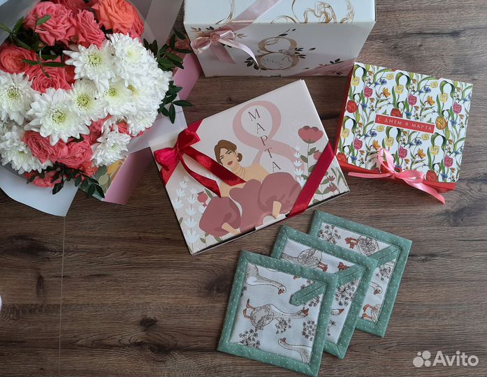 Текстильные кухонные подарочные наборы