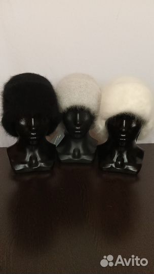 Шапка ушанка женская из ангоры