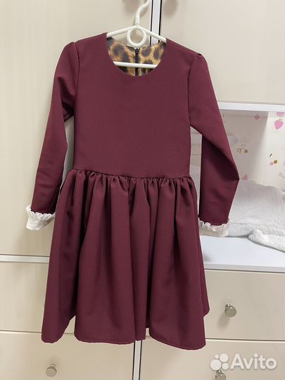 Школьная форма для девочки 122 128 бордовая