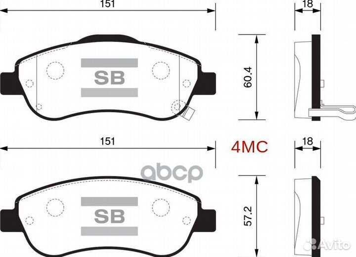 Колодки тормозные honda CR-V III 07- передние S
