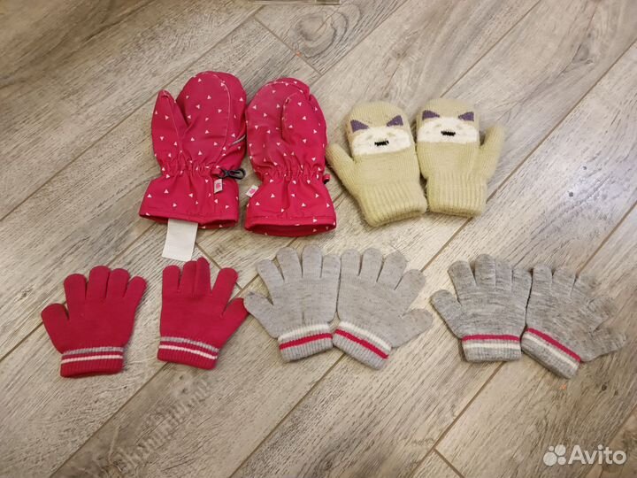 Варежки перчатки детские