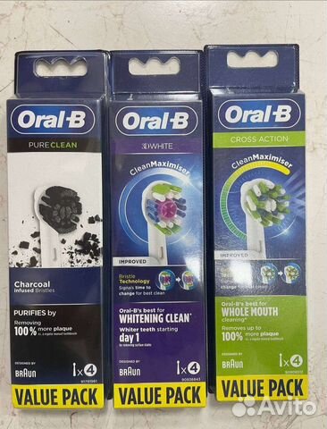 Oral-B Cross, 3D White насадки для зубных щеток