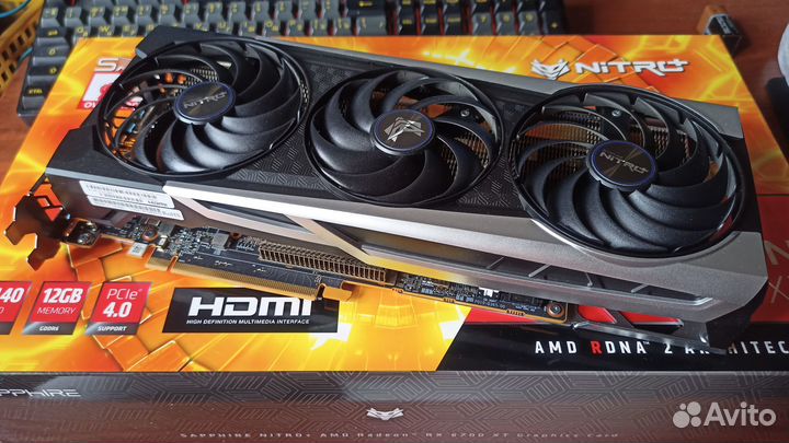 Видеокарта AMD Radeon RX6700 XT Sapphire Nitro Plu