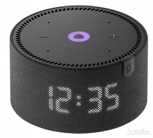 Яндекс Станция Мини с часами с Алисой, серый опал