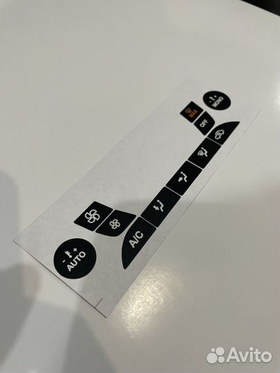 Наклейки на блок климат контроля Ford Focus