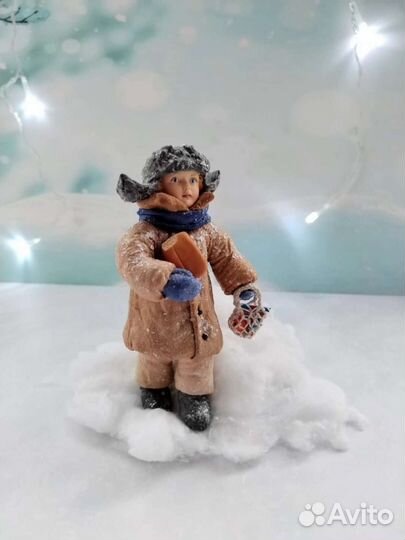 Ватная игрушка. Ручная работа