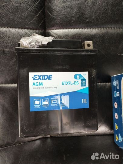Аккумулятор Exide AGM Etx7L-bs 6a 12v