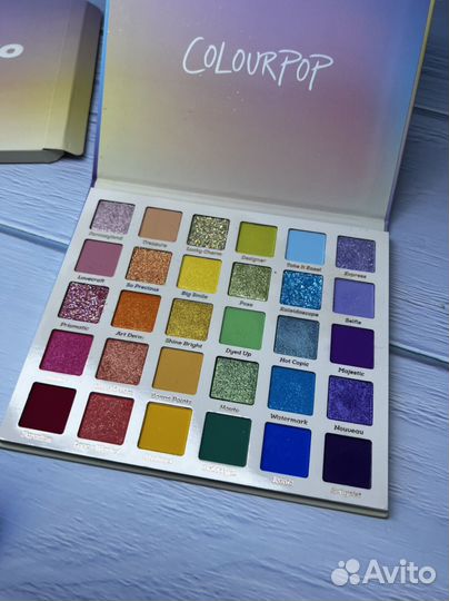 Палетки теней colourpop fade into hue