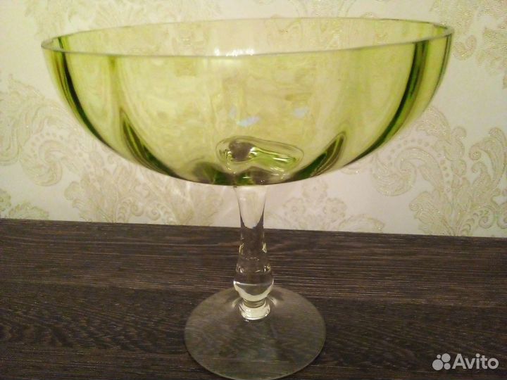 Вазы цветное стекло СССР