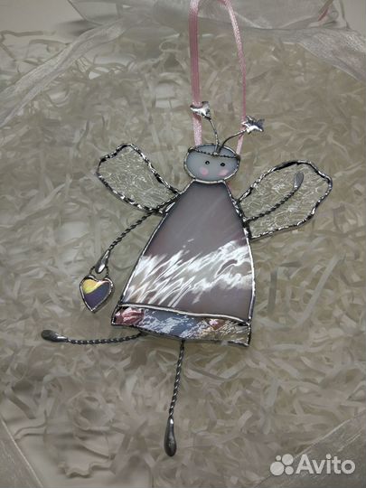 Декор для интерьера, Ангелочки из стекла