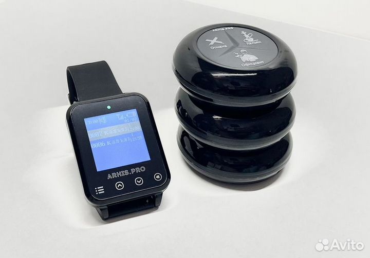 Кнопка вызова официанта влагозащищенная комплект