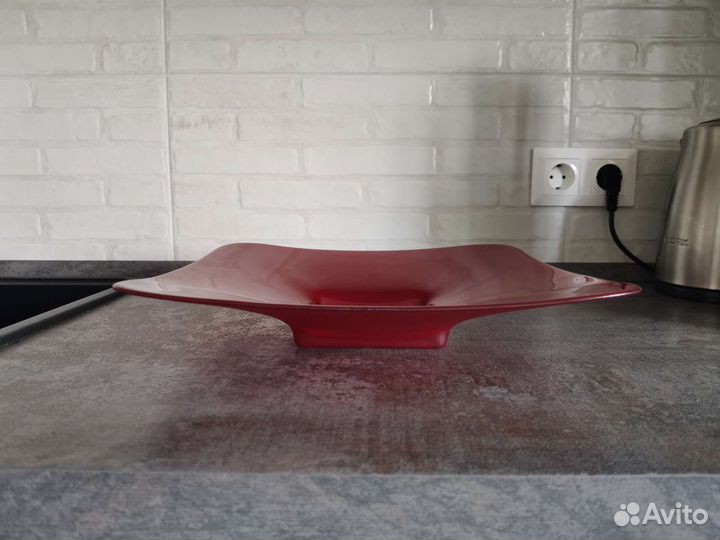 Блюдо квадратное из стекла