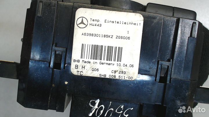 Переключатель отопителя Mercedes Vito W639, 2006