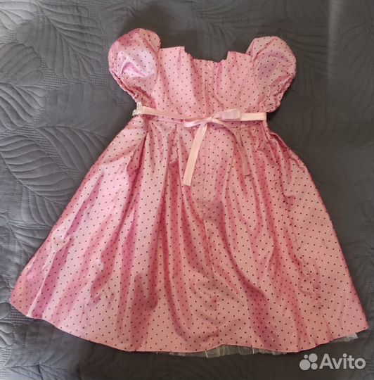 Платье нарядное Горошек р. 116