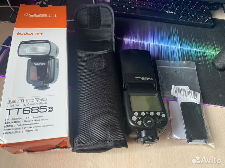 Вспышка godox TT685c для canon