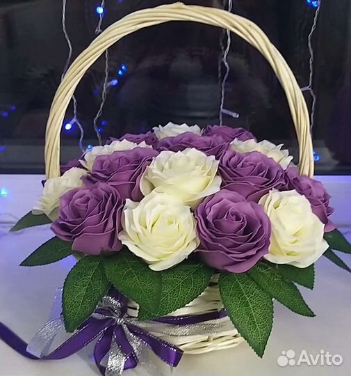 Розы из мыла