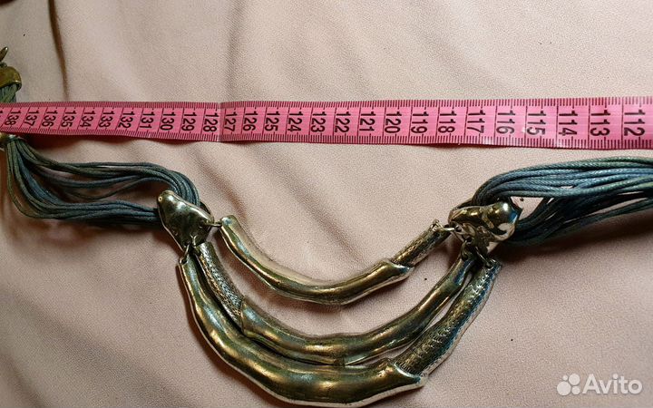 Винтажное украшение колье гранж лофт
