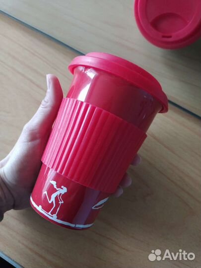 Стакан красный Brooke bond 400 мл