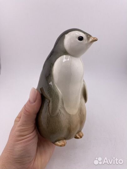 Фарфоровая статуэтка Пингвин. лфз. Высший сорт