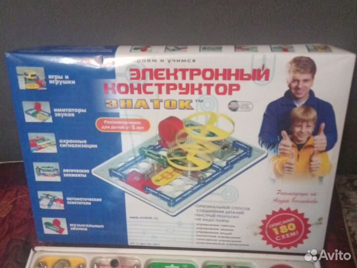 Электронный конструктор знаток 180 схем для детей
