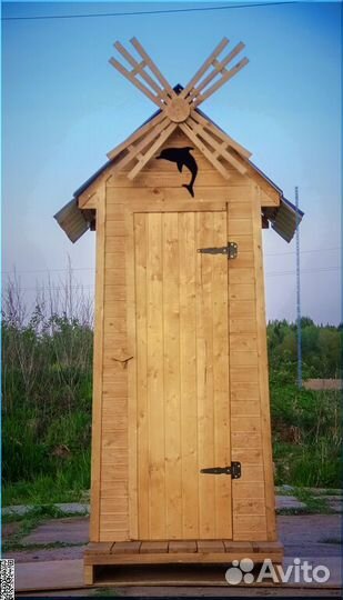 Дачный туалет деревянный SHP795
