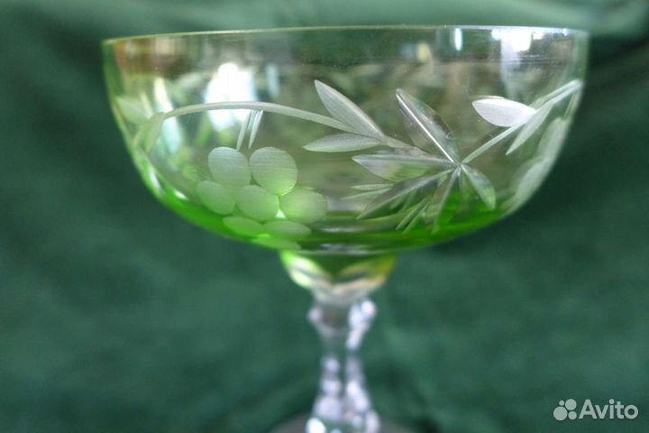 Креманка из цветного хрусталя